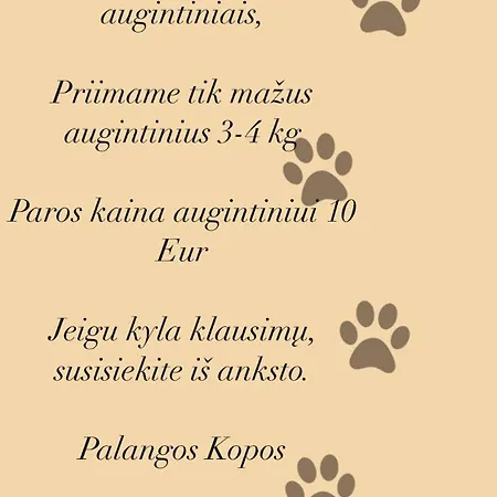 아파트 Apartamentai-studija Palangos Kopos